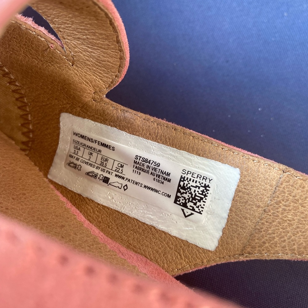 ❌SOLD❌Sperry Women's Saybrook Slingback Suede Loafer Flat- pink - size 5.5 - Picture 3 of 8